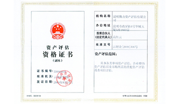 资产评估资质